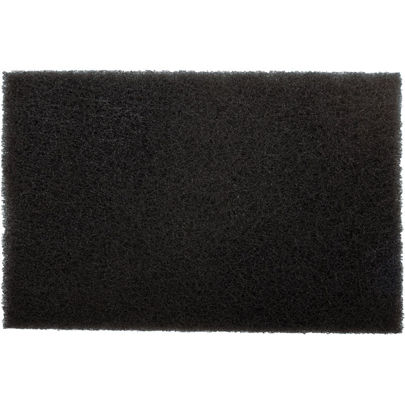 Image of a Tork Craft Pad Non Woven Industrial Strength 150 X 230mm Medium Black 5pc