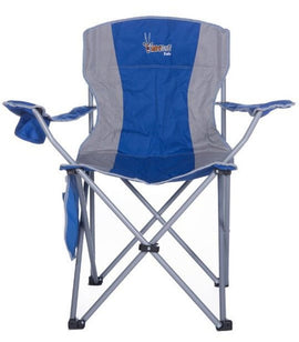 image of Afritrail Kudu Padded Folding Chair Blue 120kg .