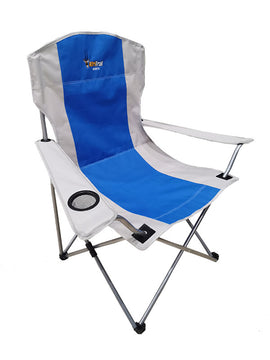 image of Afritrail Oryx Deluxe Folding Armchair Blue 120kg