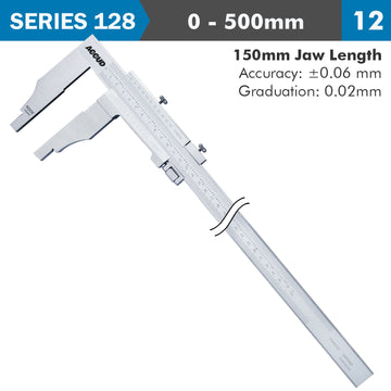 Image of a VERNIER CALIPER JAW LENGTH 150MM 0-500MM