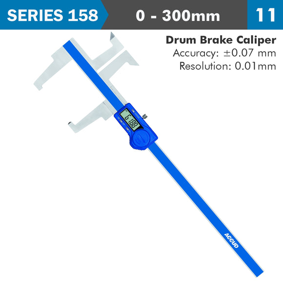 Image of a DIGITAL DRUM BRAKE CALIPER 0-300MM/0.12' 0.01mm/0.0005'