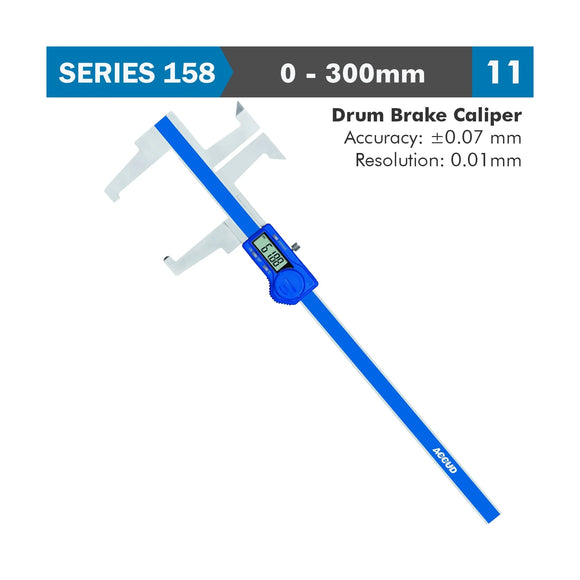 Accud Digital Drum Brake Caliper 0-300mm / 0-12in 0.01mm / 0.0005in - image 01