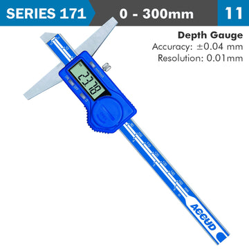 Image of a DIGITAL DEPTH GAUGE 300MM 0.04MM ACC. 0.01MM RES. S/STEEL