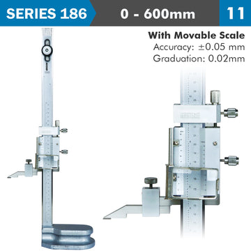 Image of a VERNIER HEIGHT GAUGE 600MM 0.04MM ACC. 0.02MM GRAD. S/STEEL