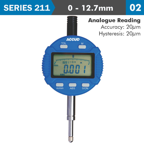 Image of a DIGITAL INDICATOR FLAT BACK 12.7MM/0.5'