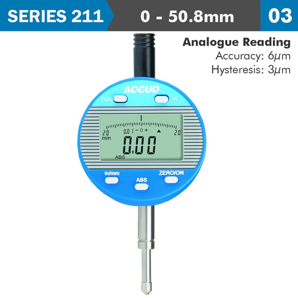 Image of a DIGITAL INDICATOR FLAT BACK 50.8MM/2'