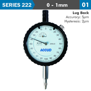 Image of a DIAL INDICATOR 1MM 0.001MM GRAD. LUG BACK