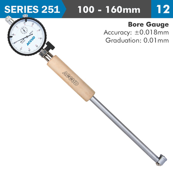 Image of a DIAL BORE GAUGE 100-160MM 0.018MM ACC. 0.001MM GRAD.