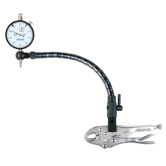 Image of a 3PC MEASURING SET 10MM DIAL INDICATOR FLEX ARM & LOCKING PLIER