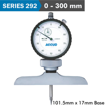 Image of a DIAL DEPTH GUAGE 300MM 0.01MM GRAD. 101.5X 17MM BASE