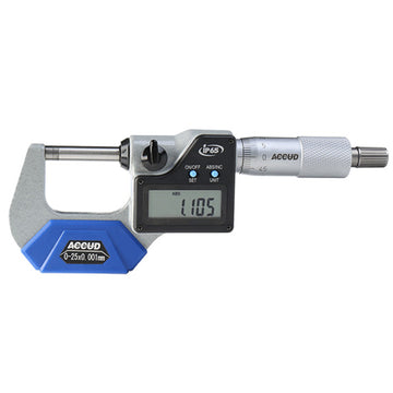 Image of a DIG. OUTSIDE MICROMETER 25MM 0.002MM ACC IP65. 0.001MM RES.