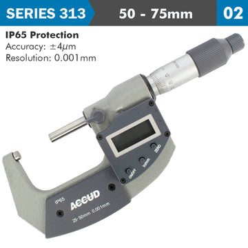 Image of a DIG. OUTSIDE MICROMETER 50-75MM 0.004MM ACC. IP65 0.001MM RES.