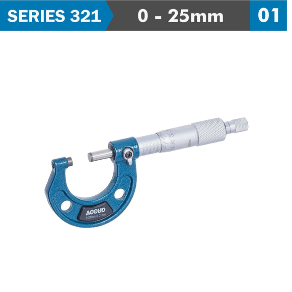 Image of a OUTSIDE MICROMETER 25MM 0.004MM ACC. 0.01MM GRAD.