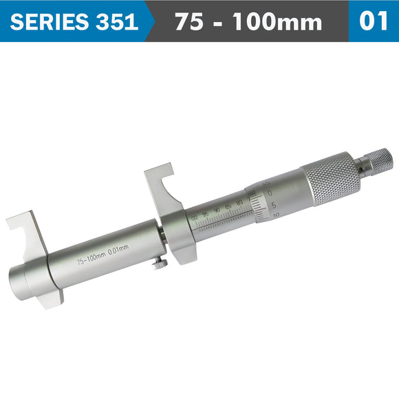 Image of a INSIDE MICROMETER 75-100MM WITHOUT SETTING RING 0.010MM ACC. 0.01MM GR