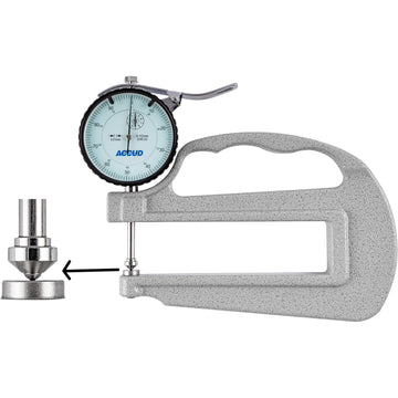 Image of a THICKNESS GAUGE 10MM 0.02MM ACC. LARGE DEPTH STEEL ANVIL 0.01MM GRAD.