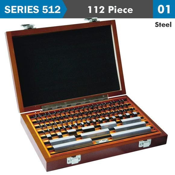 Image of a STEEL GAUGE BLOCK SET ISO3650 GRADE 1 112PC