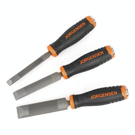 Image of a RASP &  CHISEL 3PC SET 12,19, 25MM WITH METAL STRIKING END CAP 150MM