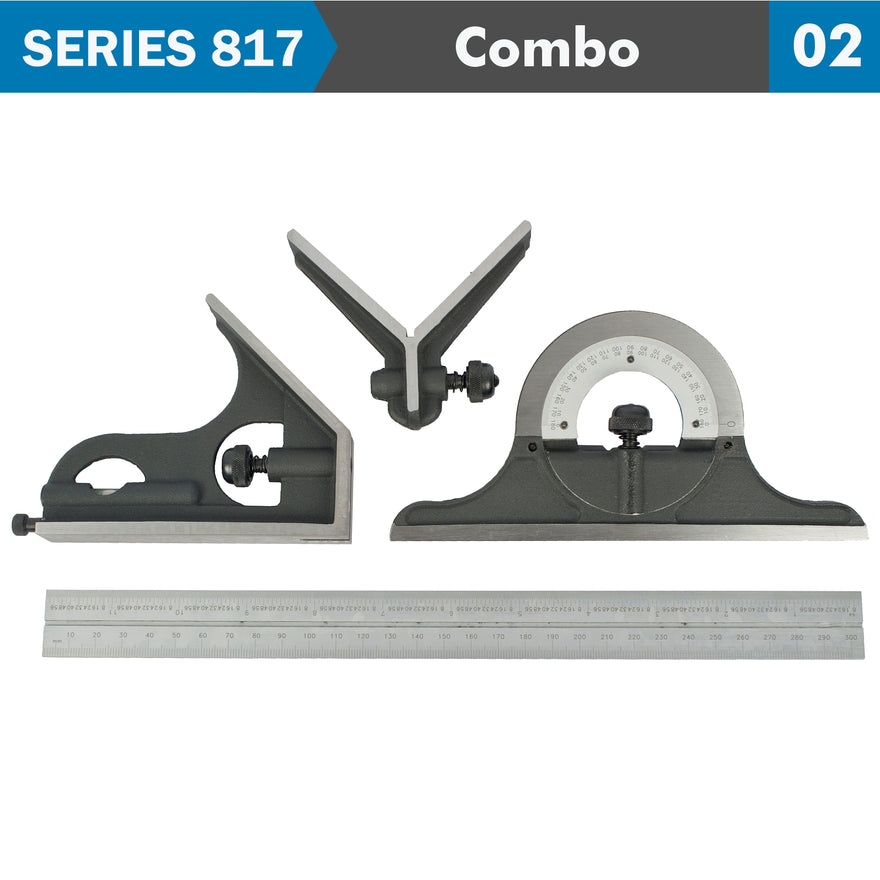 Image of a COMBINATION SQUARE SET PROTRACTOR