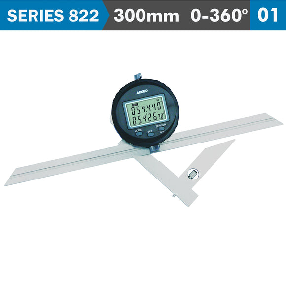 Image of a DIGITAL PROTRACTOR BLADE 360 DEG. 5' ACC. S/STEEL 0.1 DEG. RES.