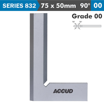 Image of a BEVELED EDGE SQUARE 90 DEG. GRADE 00 75X50MM