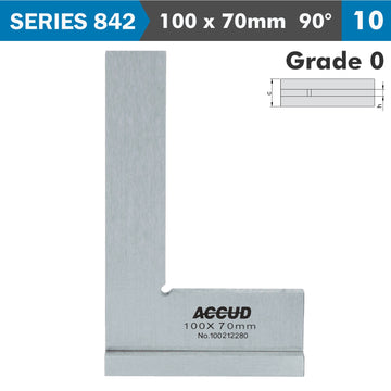Image of a FLAT EDGE SQUARE 90 DEG. WIDE BASE 100x70MM DIN875