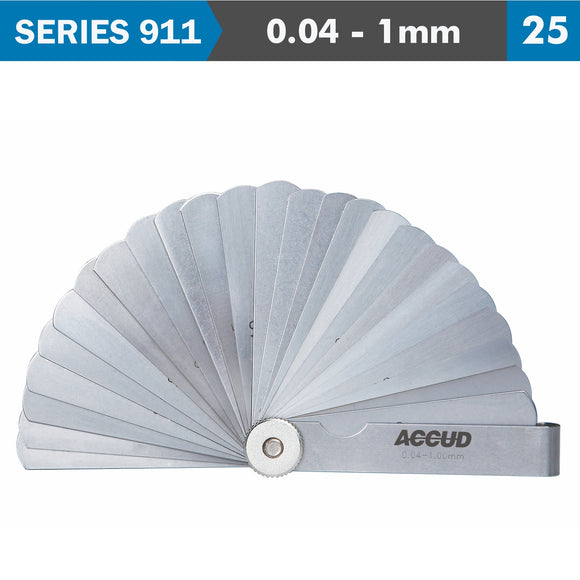 Image of a FEELER GAUGE 75MM 0.04-1.00MM 25LEAVES DIN2275