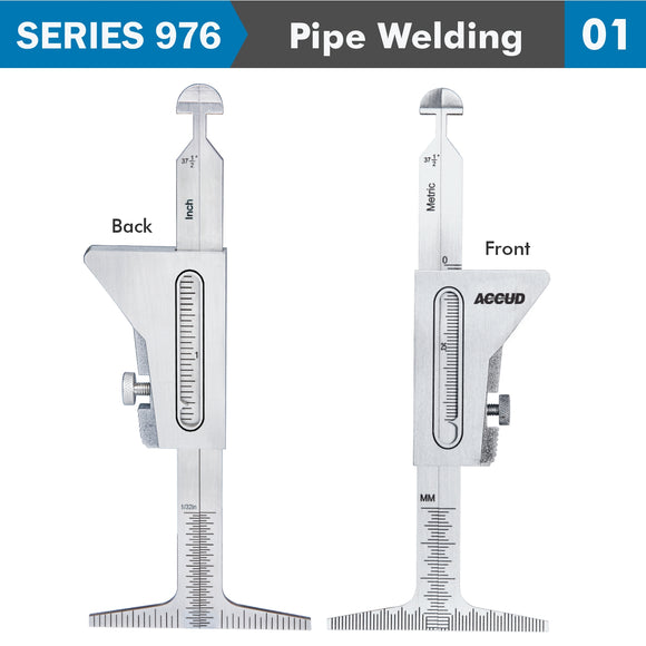 Image of a PIPE WELDING GAUGE 7 X MEASURING APPL. 35,45,60,30,1.6,2.4MM, 37.5DEG.