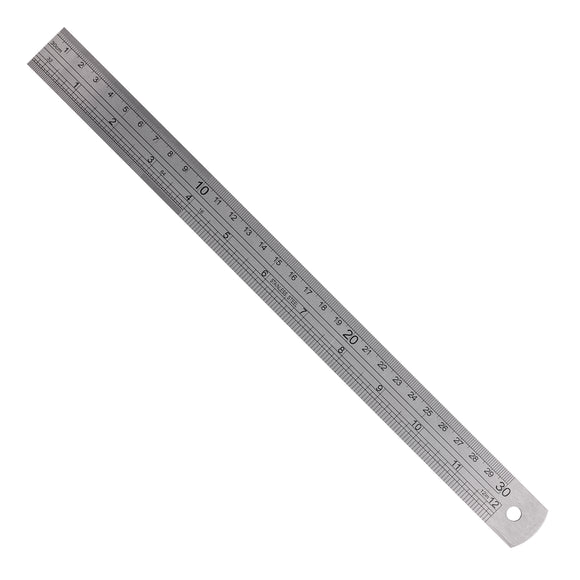 Image of a RULER 300MM S/STEEL 0.11MM ACC 0.5MM GRAD.