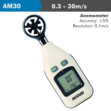 Image of a DIGITAL ANEMOMETER 0.3-30M/S 5% ACC. 0.M