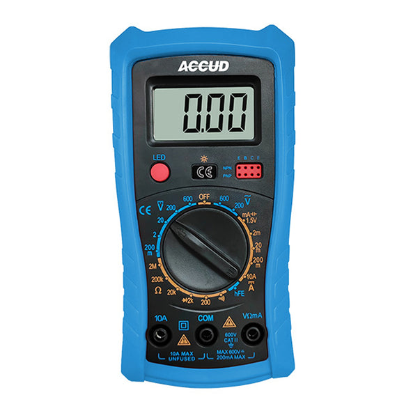 Image of a DIGITAL MULTIMETER 9V BAT. 2.8V 10AMP 600V