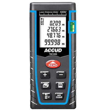 Image of a LASER DISTANCE METER 2X1.5V AAA BAT. 1MM RES 1.5MM ACC. 0.1M-100M RANG