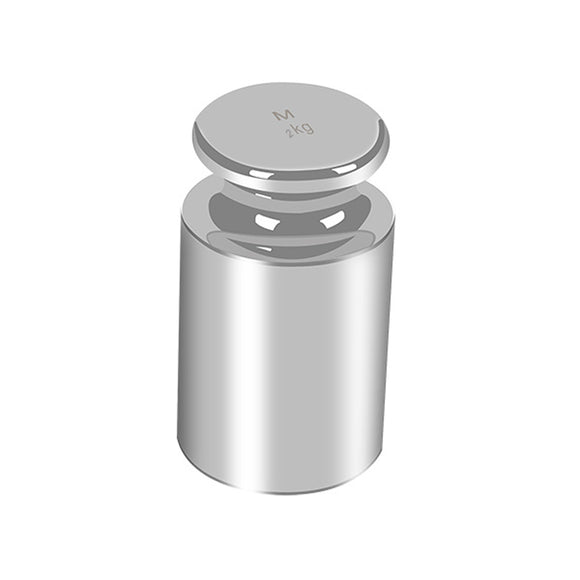 Image of a CYLINDRICAL CALIBRATION WEIGHT 2KG STAINLESS STEEL