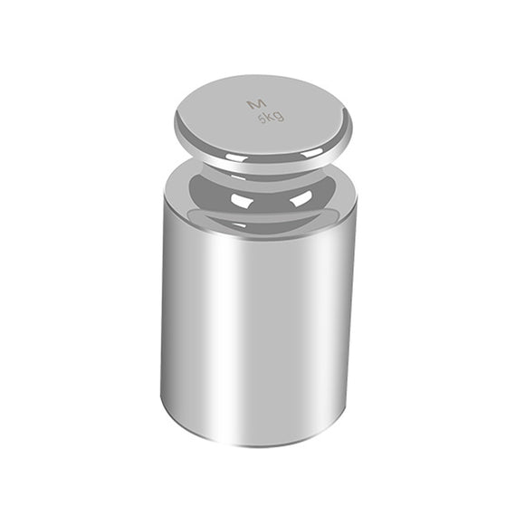 Image of a CYLINDRICAL CALIBRATION WEIGHT 5KG STAINLESS STEEL