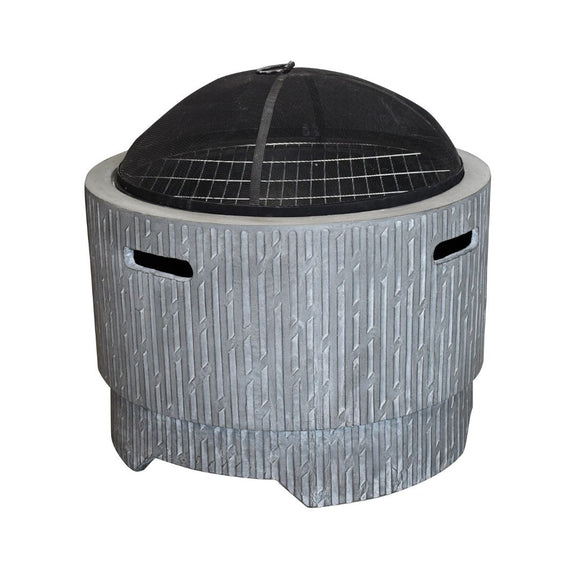 Image of a CASA CALORE Firepit Adra XL 70cm with Braai function and Weatherproof Cover 1