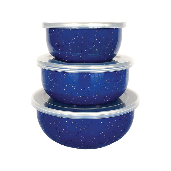 image of Afritrail Enamel Storage Bowl Set