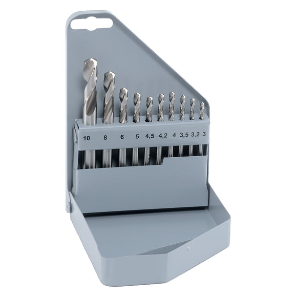 Image of a Alpen HSS Cobalt 10 Pcs Set Km Pz10 3 3.2 3.5 4 4.2 4.5 5 6 8 10mm