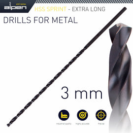 Image of a Alpen HSS Drill Bit 3mm 150X100 Extra Long