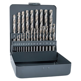 Image of a Alpen Pro Km25 HSS-G 1 -13 X 0.5mm Metal Case 135 Split Pnt Set 25 Pcs