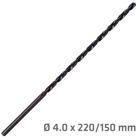 Image of a Alpen HSS Drill Bit 4mm 220 X 150 Extra Long