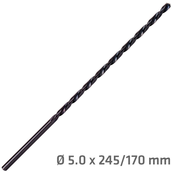 Image of a Alpen HSS Drill Bit 5mm 245 X 170 Extra Long