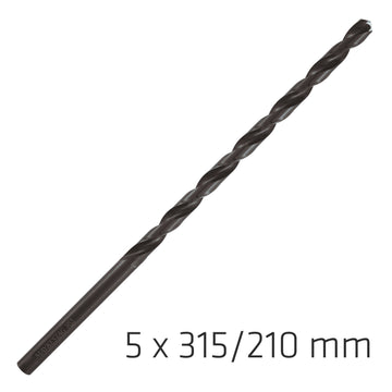 Image of a Alpen HSS Drill Bit 5mm 315X210mm Extra Long