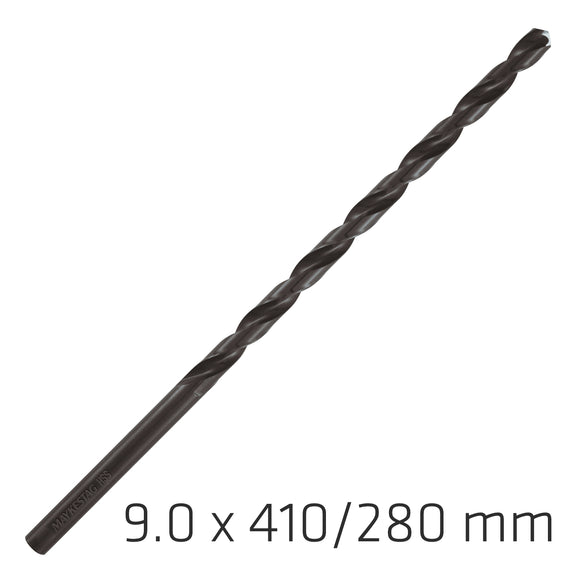 Image of a Alpen HSS Drill Bit 9mm 410X280mm Extra Long
