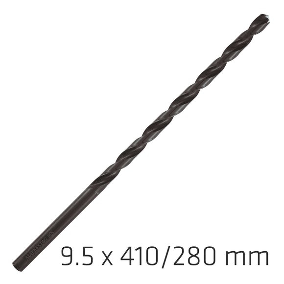 Image of a Alpen HSS Drill Bit 9.5mm 410X280mm Extra Long