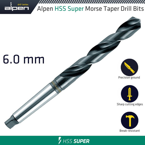 Image of a Alpen HSS Super 6mm Morse Taper Shank
