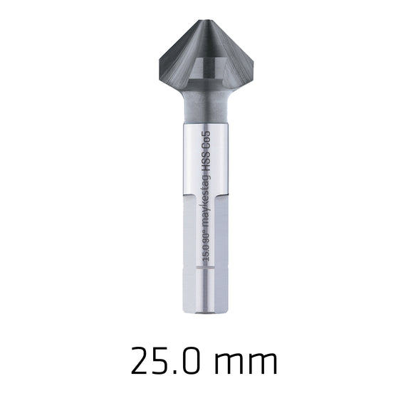 Image of a Alpen HSS-Eco5 Countersink 90  25.0 Din 335 Shapec 3-Surface Shank Alunit Co