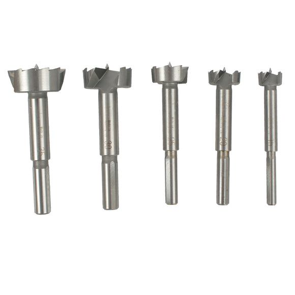 Image of a Alpen Set Forstner Drill Bit Sharp Shark 5-Tlg.15- 20- 25- 30- 35