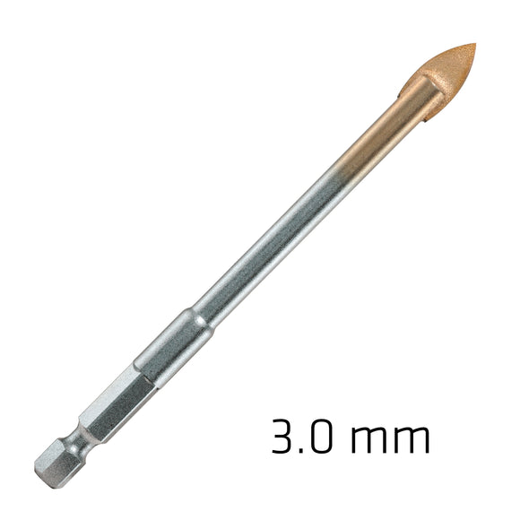 Image of a Alpen Glass And Tile Drill Bit 3mm