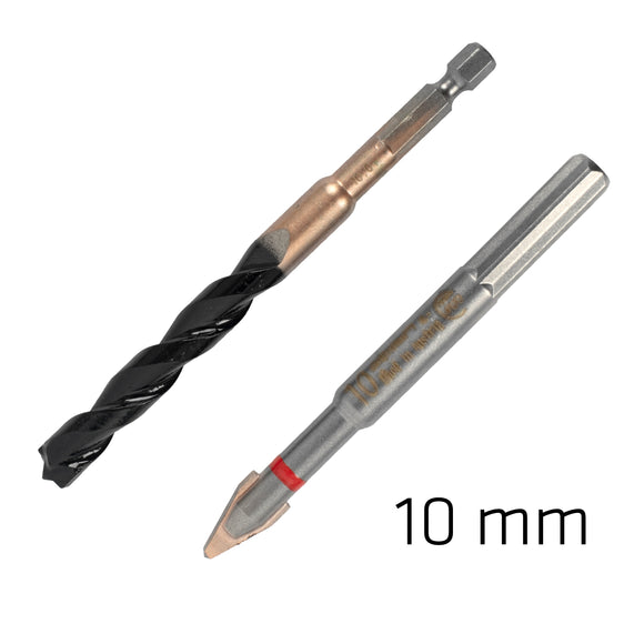 Image of a Alpen 10.0mm Porcelain & Concrete C Protector Drill Bit Set Tile