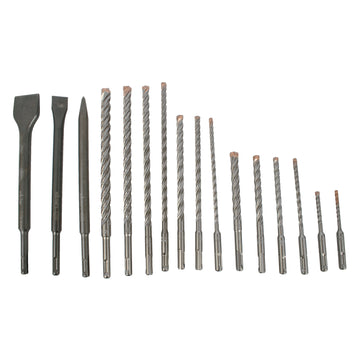Image of a Alpen Force X SDS-Plus Kit16 16 Pcs. Drills 110mm 5-6 160mm 6-8-10-12 210M