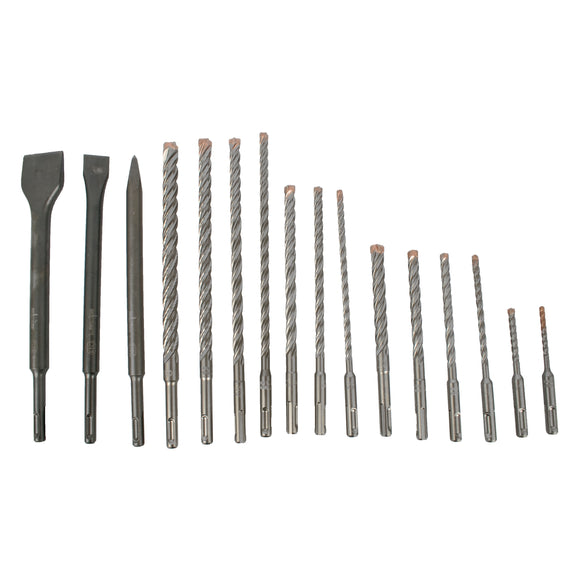 Image of a Alpen Force X SDS-Plus Kit16 16 Pcs. Drills 110mm 5-6 160mm 6-8-10-12 210M